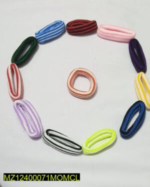 12 Colorful Stretchable Hair Ties Pack for Women Girls