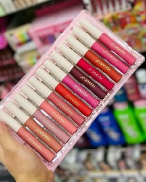 12 Pcs High Pigment Lip Gloss Set Glossy Finish