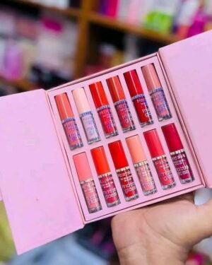 12 Pcs Mocallure Matte Lip Gloss Set Multicolor Velvet