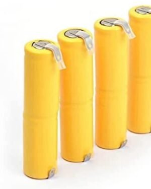 1800mAh Rechargeable AA Batteries Pack of 4 Yellow