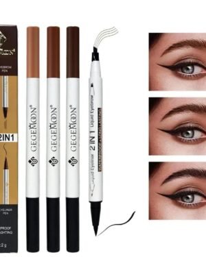 2 In 1 Waterproof Eyeliner & Eyebrow Pen