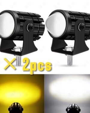 2 Pc LED Fog Light White Yellow High Intensity