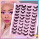 20 Pairs Luxury Fluffy False Eyelashes Party Use
