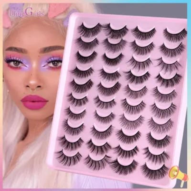 20 Pairs Luxury Fluffy False Eyelashes Party Use 20 Pairs Luxury Fluffy False Eyelashes Party Use