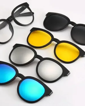 3 Pcs UV400 Sunglasses Black Unisex Pack