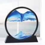 3D Blue Sand Art Decor for Home Office