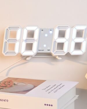 3D LED Digital Wall Clock USB Korean Style