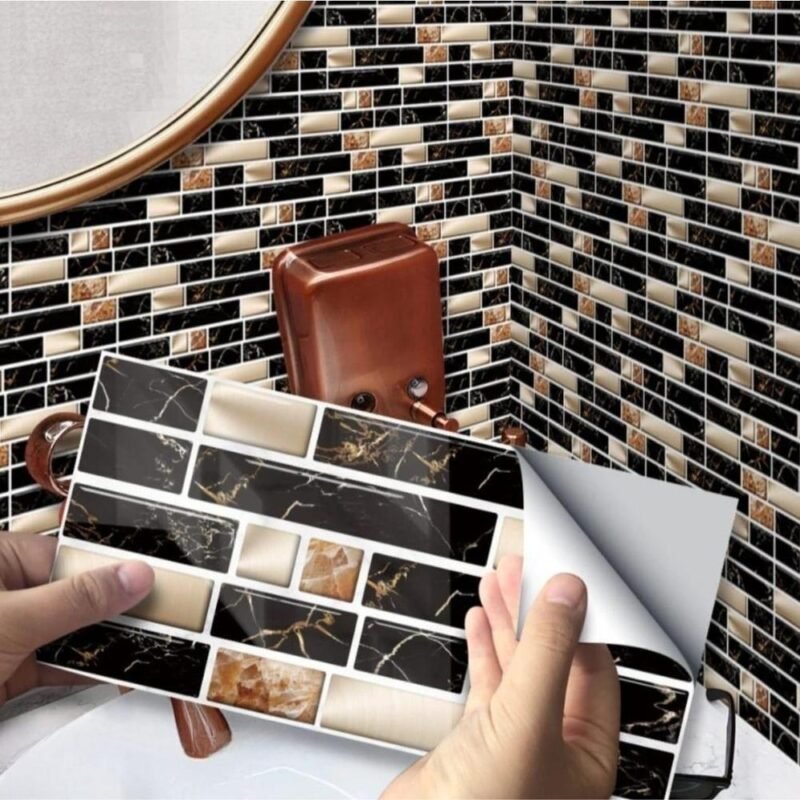 3D Marble Tile Stickers for Bathroom Walls 3D Marble Tile Stickers for Bathroom Walls