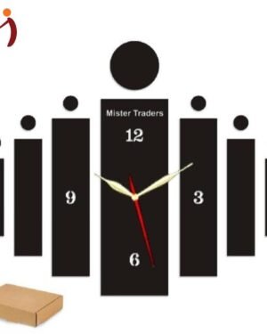 3D Wooden Wall Clock Abstract Modern Home Decor