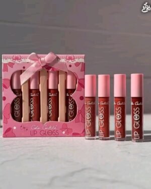 4 Pcs Matte Lip Gloss Set Multicolor Nude Shades