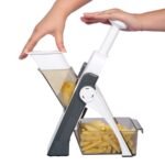 5-in-1 Manual Vegetable Slicer with 6 Blades