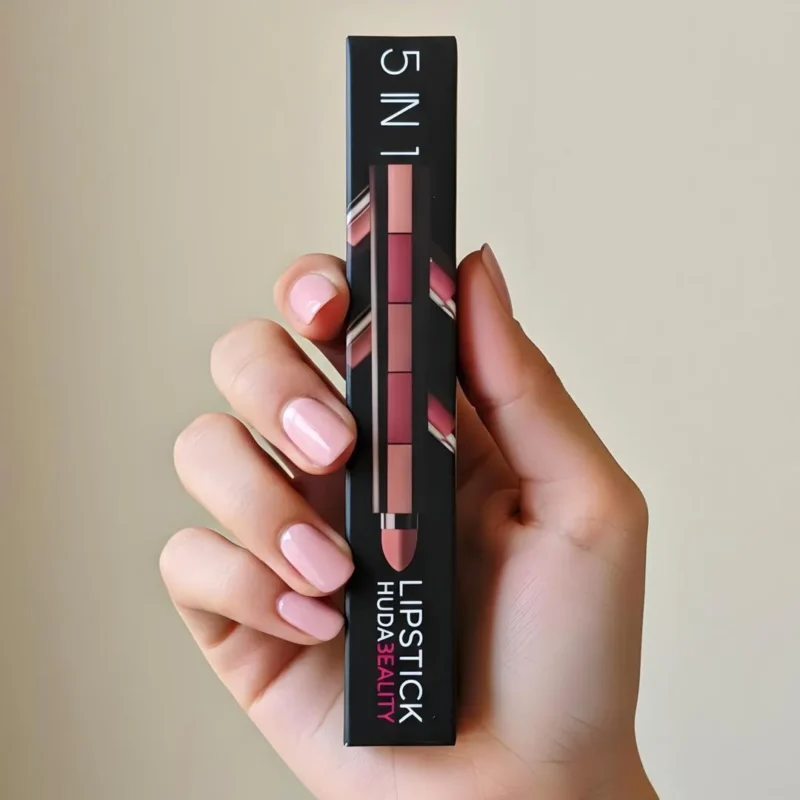 5 in 1 Matte Lipstick - Bold Coverage Multicolor