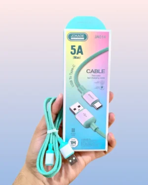 5A Fast USB to Type C Charging Cable Green