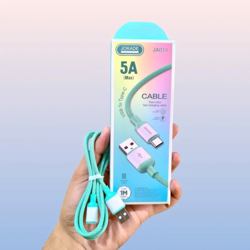 5A Fast USB to Type C Charging Cable Green 5A Fast USB to Type C Charging Cable Green