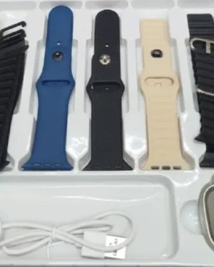 7-in-1 Ultra 2 Smart Watch with 7 Colorful Straps - Bluetooth Calling Smartwatch for Boys & Girls