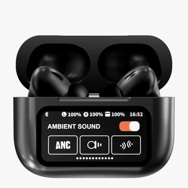 A9 Pro Wireless Earbuds with ANC & LCD Display