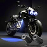 Angel Wing LED Light Blue White for Bike