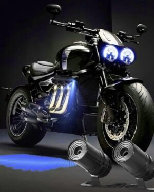 Angel Wing LED Light Blue White for Bike