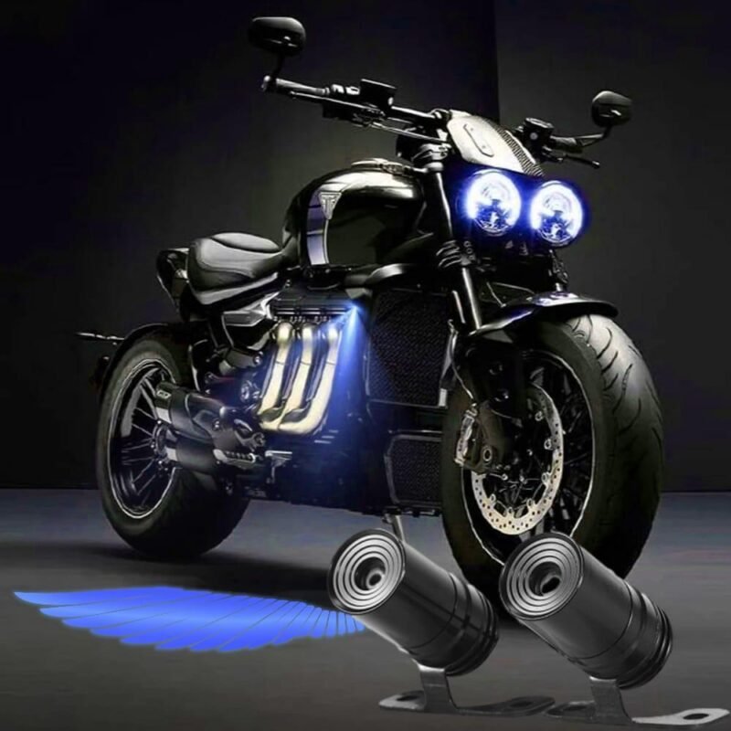 Angel Wing LED Light Blue White for Bike
