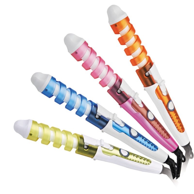 Anti-Scalding Ceramic Spiral Curling Iron for Hair Styling