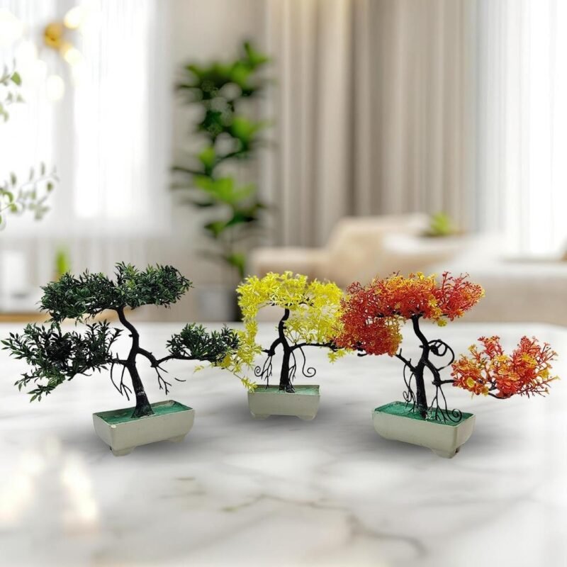 Artificial Bonsai Trees Set of 3 for Home Decor Artificial Bonsai Trees Set of 3 for Home Decor