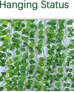 Artificial Hanging Green Leaf Decor 6.5 Ft