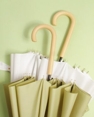 Automatic Long Handle Umbrella White Large Size
