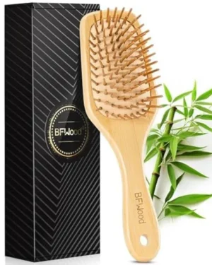 Bamboo Detangling Hair Brush for Hair Growth Yellow