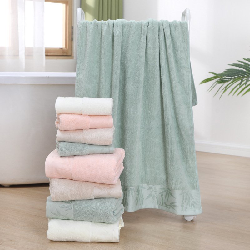 Bamboo Fiber Bath Towels Thick Quick Dry Pink 70x140cm Bamboo Fiber Bath Towels Thick Quick Dry Pink 70x140cm