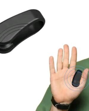 Black Acupressure Clip for Hand Wellness & Self-Care