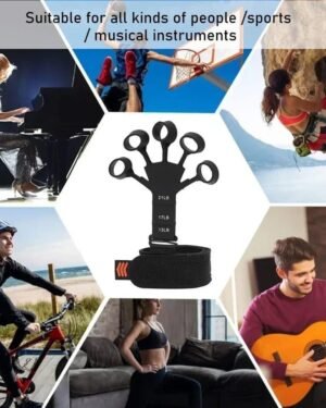 Black Finger Gripper Hand Strengthener 3 Levels