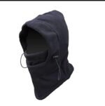 Black Fleece Balaclava for Men Women Winter Warm Hoodie