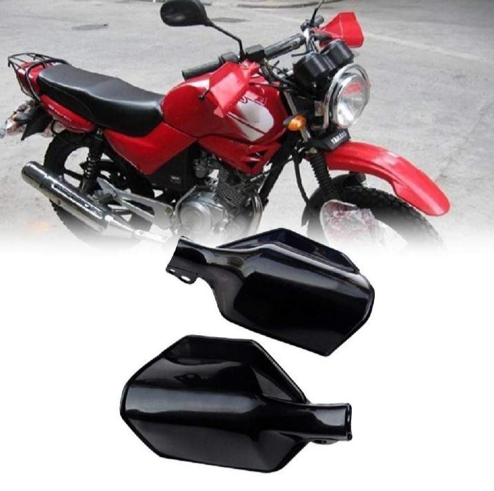 Black Motorcycle Hand Guards Protector Set 2 Pcs Durable Plastic Black Motorcycle Hand Guards Protector Set 2 Pcs Durable Plastic