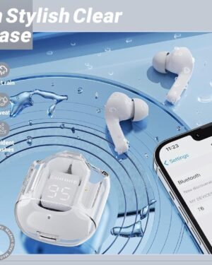 Black Noise-Cancelling Earbuds with Long Battery Life