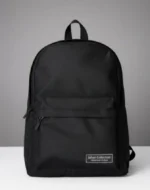 Black Nylon Multipurpose Backpack 17x12x6"