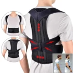 Black Posture Corrector Belt for Men Health Support