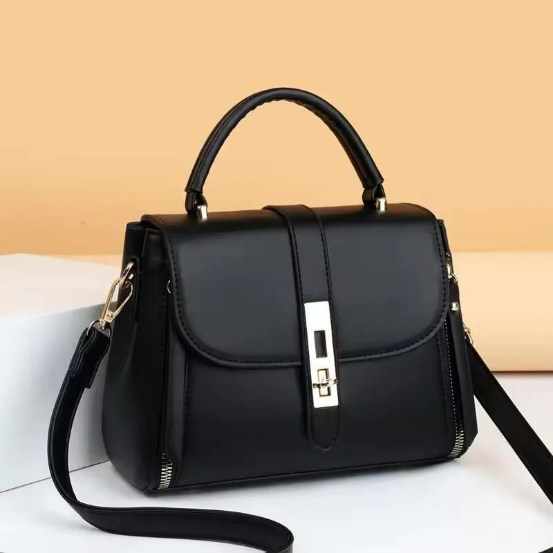 Black PU Leather Crossbody Bag for Girls Black PU Leather Crossbody Bag for Girls