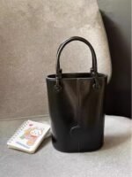 Black Retro Bucket Bag Shoulder Crossbody 2025