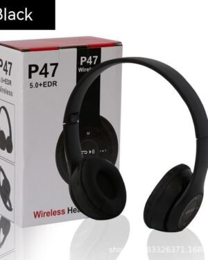 Black Wireless Gaming Headphones P47 with ANC