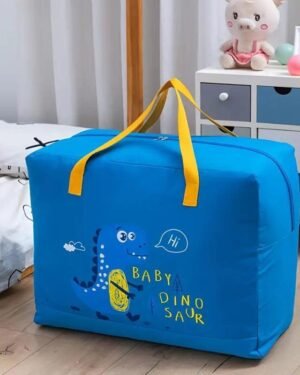 Blue Baby Dino Storage Bag Large Oxford Cloth