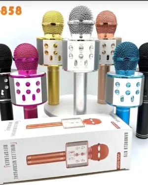 Bluetooth Karaoke Microphone Multicolor Touch Control