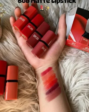 Bob Matte Lipstick Pack of 6 Bold Velvet Matte