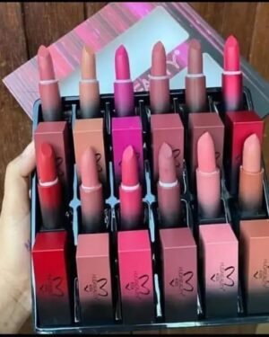 Bold Matte Lipstick Set 12 Pcs Multicolor Pakistan