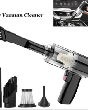 Car Vacuum Cleaner Black Portable with Attachments