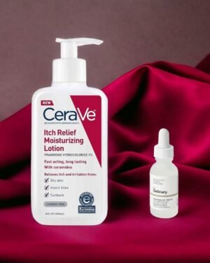CeraVe Itch Relief Lotion + The Ordinary Serum Bundle