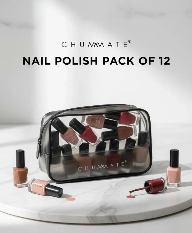 Chummate Nail Polish Pack of 12 - Smooth Finish, Long Lasting, High Quality