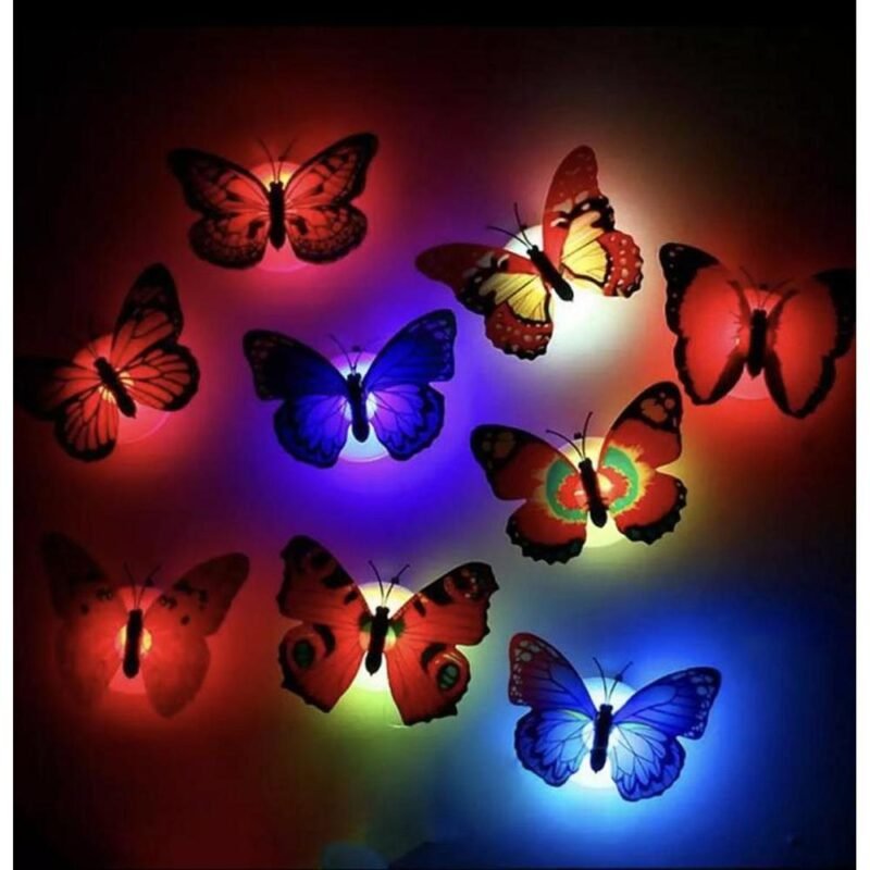 Color Changing LED Butterfly Wall Night Light for Kids Room