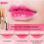 Color-Changing Lip Oil 3 Pink Shades Glossy Finish