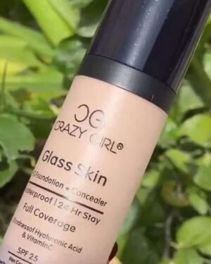 Crazy Girl Glass Skin Foundation SPF 25 24Hr Waterproof