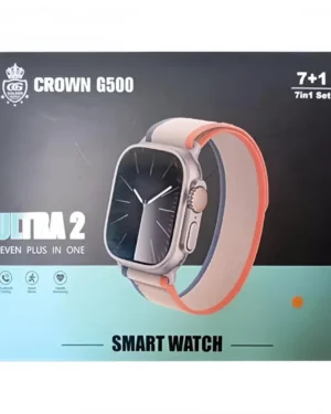 Crown Smart Watch Ultra 2 G-500 (7 in 1) – Bluetooth Calling, Fitness Tracker & Sports Modes